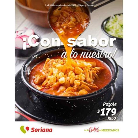 Folleto Soriana Paquetes Cena Fiestas Patrias Septiembre