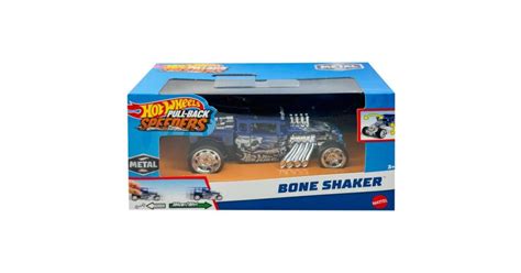 Hot Wheels Pull Back Speeders Bone Shaker hátrahúzható fém kisautó