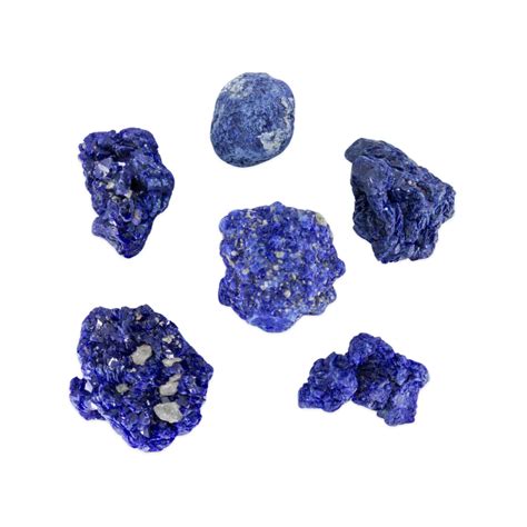 Azurite Rough Set Crystal Vaults