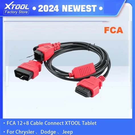 XTOOL FCA 12 8 Cable Adapter For Chrysler For Fiat For Jeep Work With