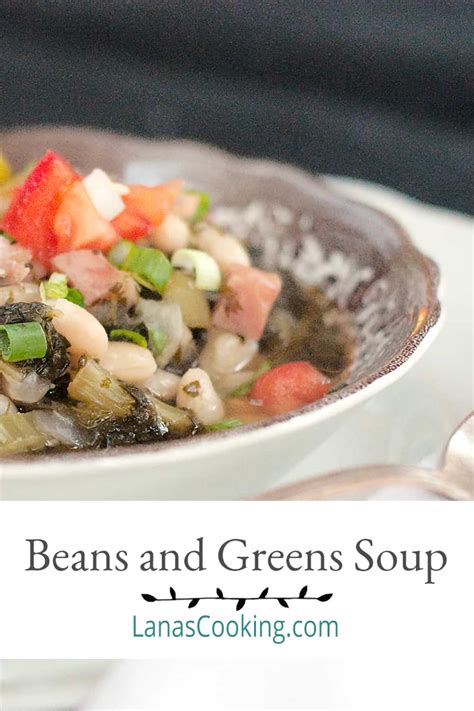 Beans and Greens Soup Recipe - Lana’s Cooking