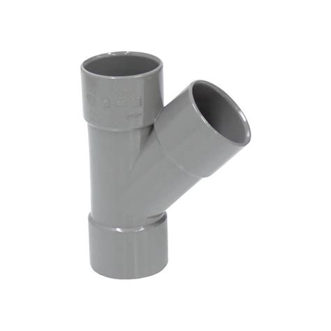 Té en PVC pour sanitaire F F 45 gris Ø 40 mm