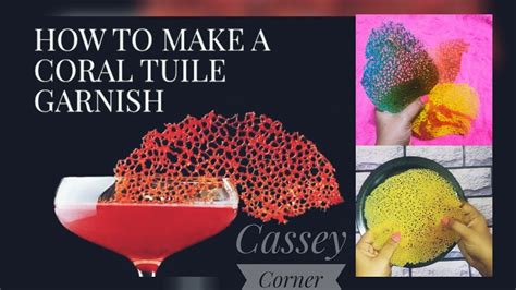 Cake Decorating Ideas How To Make Beautiful Coral Tuile Garnish Perfect