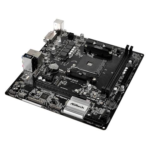 Asrock A320M-DGS AMD A320 AM4 Micro ATX 2 DDR4 DVI M.2 RAID - Laptops ...
