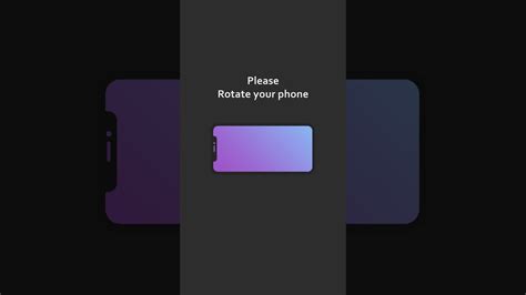 Please Rotate Your Phone Animation FREE TO USE YouTube Animation