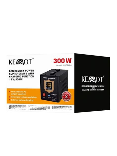 Kemot UPS Kemot URZ3404B Sinus Pur 300 W 12 V Pentru Centrale