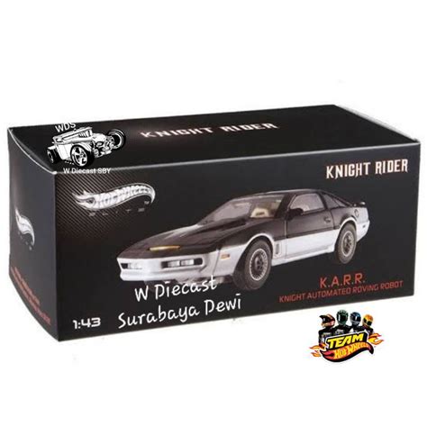 Jual Hot Wheels Elite Knight Rider KARR Skala 43 Ban Karet Akrilik Rare Collector Edition Mainan