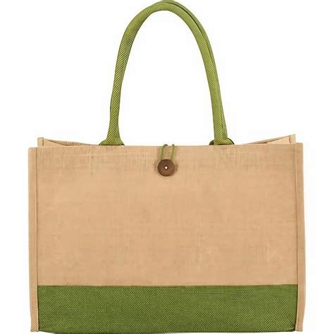 BT Brown Green Eco Friendly Jute Promotional Bag For Office At Rs 115