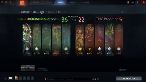 Live Tnc Predator Vs Boom Id Esports Bo Starladder Imbatv Dota