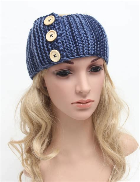 Women Winter Warm Crochet Knit Headbands Braided Headband Wool Scrunchy