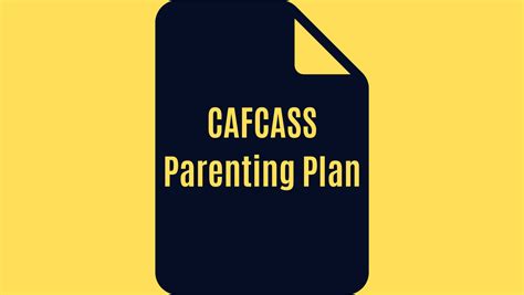 Cafcass Parenting Plan What It Is And How To Use It