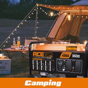 Aceup Energy Portable Generator 4350 Watt Gas Powered Equipment With