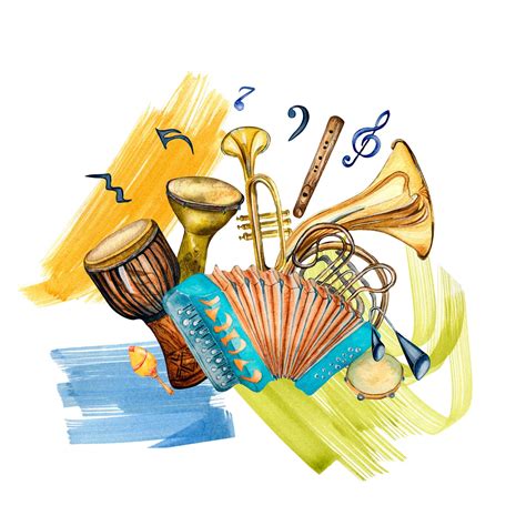 Premium Photo Jazz Musical Instruments And Stroke Of Paints