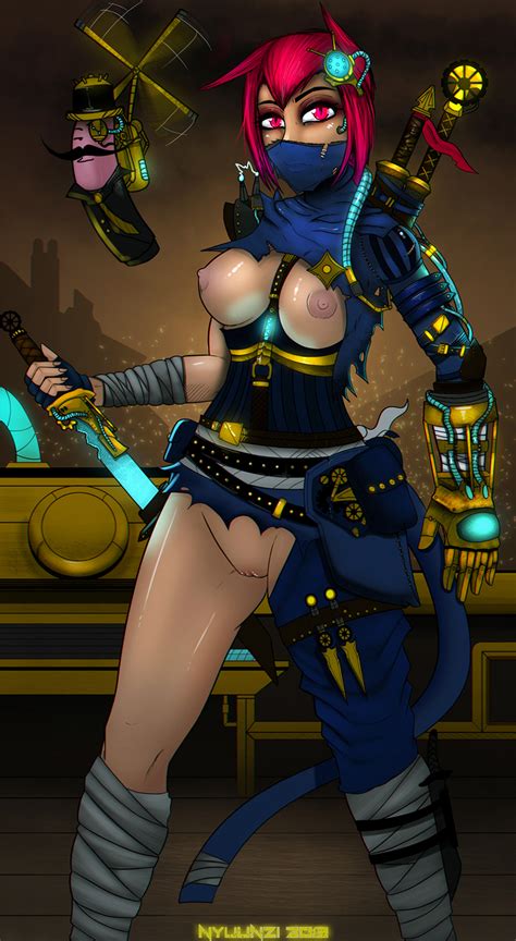 Steampunk Kitty By Nyuunzi Hentai Foundry