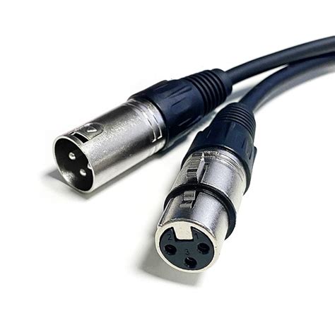 XLR Cable 3 Pin Male to Female 0 23 mm² AWG 24 for DMX 0 6m 50m by