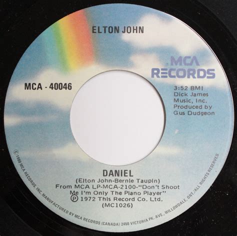 Elton John - Daniel (1980, Vinyl) | Discogs