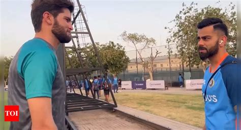 Watch Virat Kohli Interacts With Injured Pakistan Pacer Shaheen Afridi