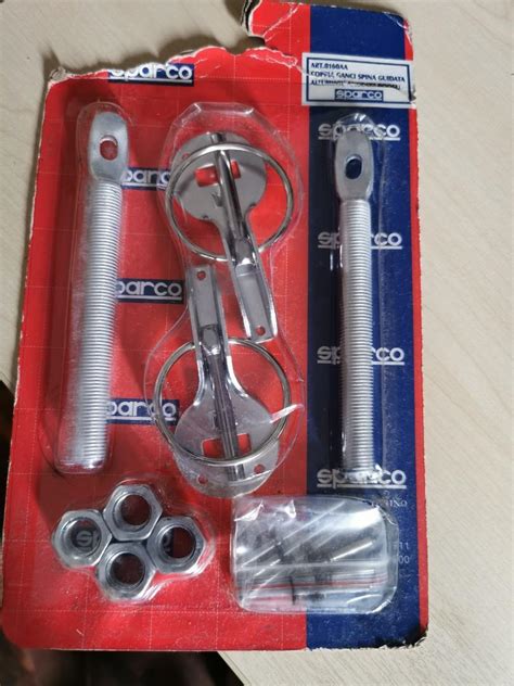 Bonet Pin Kereta SPARCO SPARCO Car Bonnet Hood Pins Lock Latch Kit