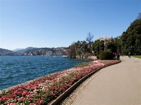 Gulf Of Lugano Stock Image Image Of Natural Bloom Gate 98092577