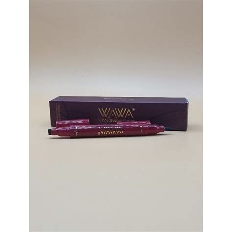 Wawa Eyeliner 2in1 Wawa Perfect Winged Eyeliner Stamp Super Black Effect Shopee Malaysia