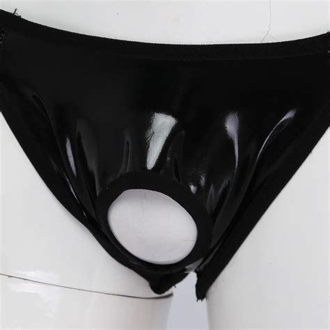 Herren Wetlook String Tanga Sexy Ouvertslip Jockstrap Mit Ffnung Loch