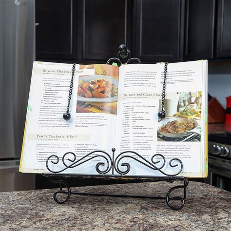 Decorative Metal Cookbook Stand Recipe Book Holder Easel – Trenton Gifts