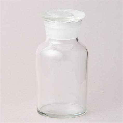 Ml Reagent Bottle Clear Glass Wide Mouth With One Ground In Glass