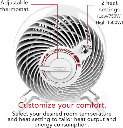 Buy Vornado Pivot Heat Electric Space Heater With Degrees Of Tilt