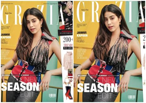 millennial influencer janhvi kapoor sizzles   cover  grazia