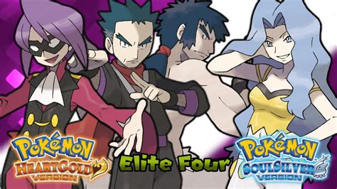 Pokémon Heart Gold Beating All Elite Four Rematch Battles YouTube