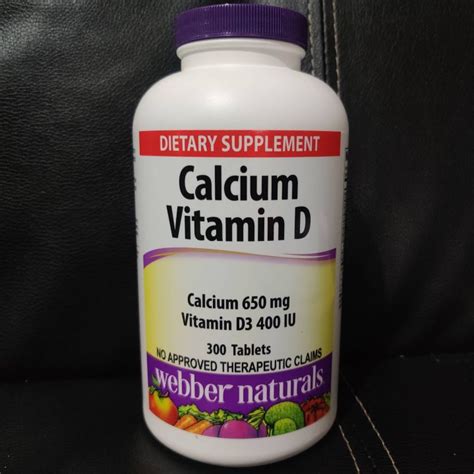 Webber Naturals Calcium 650mg Vitamin D3 400 Iu 300 Tablets Lazada Ph