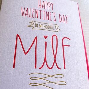 MILF Valentine S Day Card Funny Naughty Valentines Card For Wife Girlfriend Hot Mom Funny
