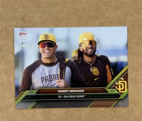 Topps Now Road To Opening Day Manny Machado Con Tatis Jr