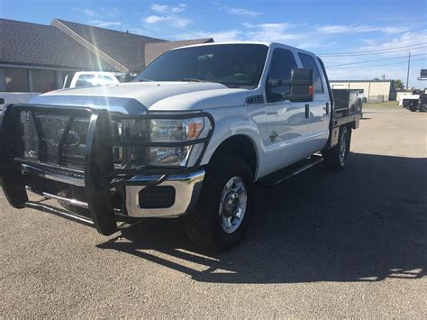 2011 Ford F250 Crew Srw Flatbed 4x4 Diesel