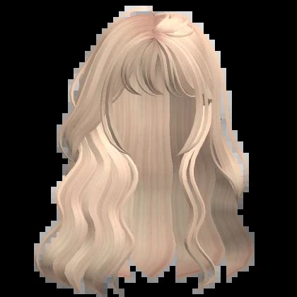 Flowy Natural Wavy Anime Messy Hair Blonde Roblox Item Rolimon S