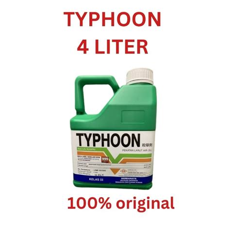 TYPHOON 4 Liter Glyphosate 41 Sama Fungsi ECOMAX KEN UP ROUNDUP EB