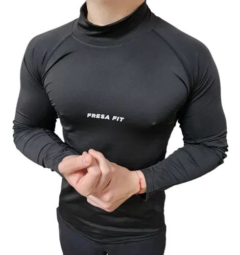 Playera Licra Deportiva Compresi N Gym Manga Larga Fresafit