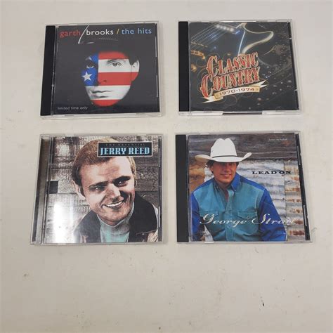 4 Country CDs Jerry Reed Garth Brooks George Strait Classic Country