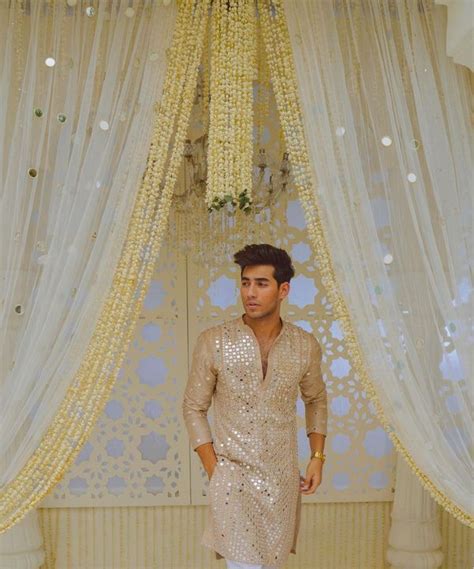 We Are Totally Loving These Mirrorwork Kurtas For Grooms Elegant