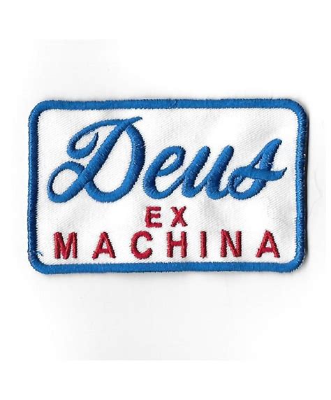 3285 Patch Badge Emblema Bordado Para Coser 89mmX55mm DEUS EX MACHINA