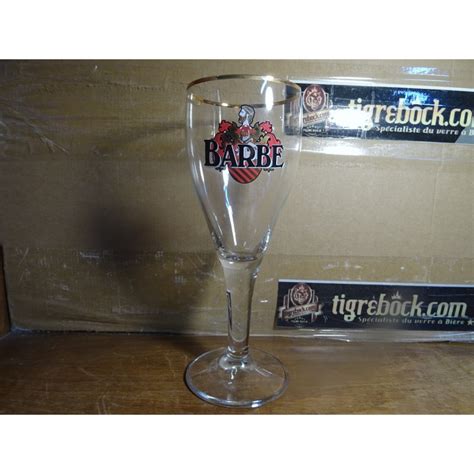 6 VERRES BARBE 33CL HT 22 20CM Tigrebock