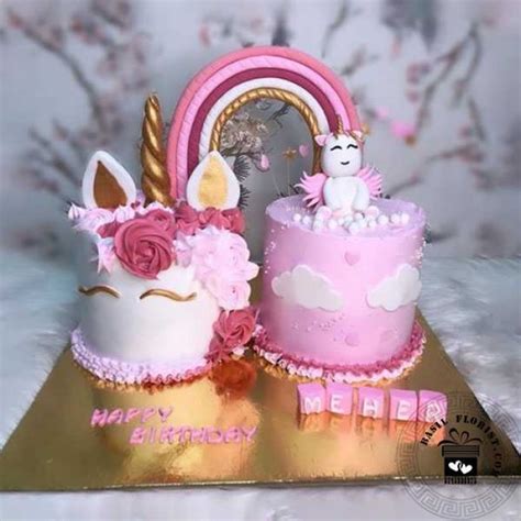 Unicorn twin cake