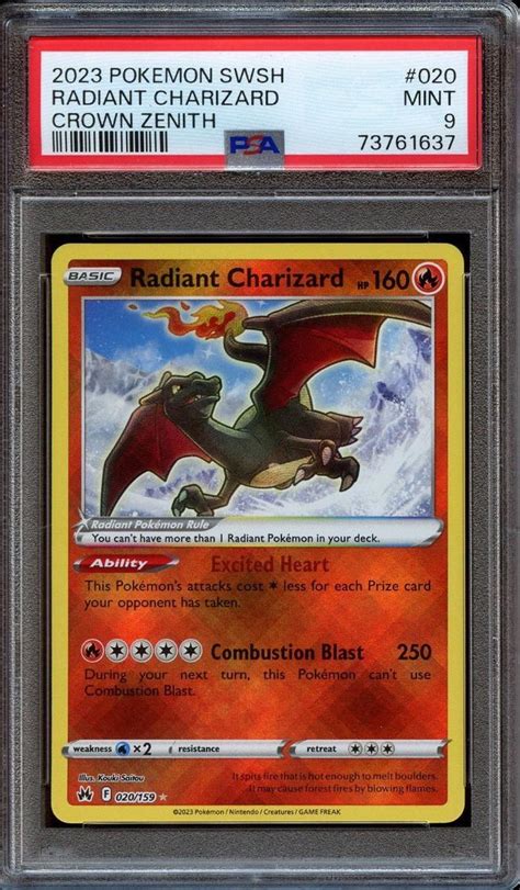 Pokemon Radiant Charizard PSA 9 Aukro