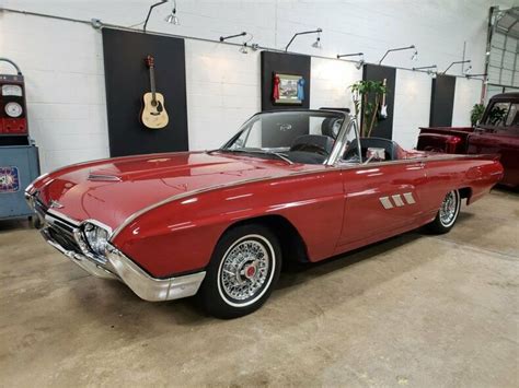 1963 Thunderbird Convertible Z Code 390ci V8 Sports Roadster Equipment For Sale Ford