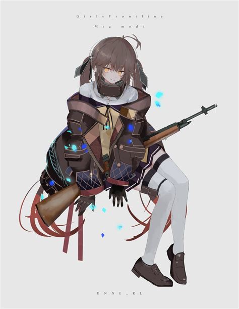 M14 And M14 Girls Frontline Drawn By Ennekl Danbooru