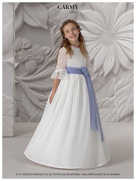 First Communion Dress 5113 - Carmy Atelier | Vestidos de comunión