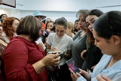 Se Re Ne Claudia Sheinbaum Con Mujeres De Baja California Noticias De