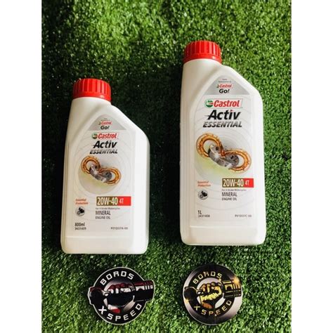 CASTROL ACTIV ESSENTIAL 1 LITER 800ML Shopee Philippines