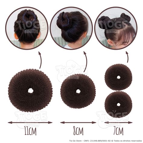 Acess Rio Rosquinha Donut Para Fazer Coque Bailarina Cabelo Tamanhos