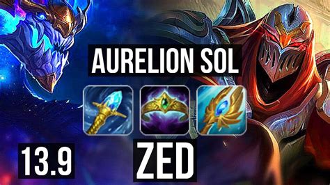 AURELION SOL Vs ZED MID 1 3M Mastery 600 Games 10 4 12 KR